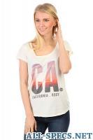Roxy Beige T-shirt Surfwise Russia Marshmellow 9756027