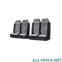 Autoprofi (GAZ-003 BK/GY) 2 пассажир. сиденья, велюр, чёрн./серый 819486