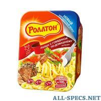 Роллтон Nouilles le aiguisé Viande bovine intérieur 90 gr