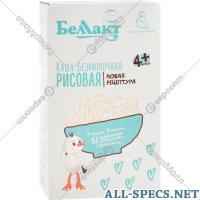 Беллакт Kasha sans lait "Bellact." riz 200 g.