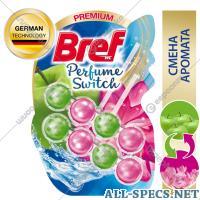 Bref Туалетный блок «Bref» Perfume Switch, Цветущая яблоня - Лотос, 2х50 г