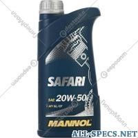Mannol Масло моторное «Mannol» Safari 20W-50 SL/CF, MN7404-1, 1 л
