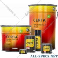 Certa Émail «Certa» résistant à la chaleur 750°С, cuivre 800 g.