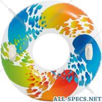 INTEX Cercle pour natation gonflable «Intex» Color Whirl, le stylos, 122 centimètre