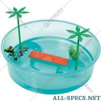 Georplast terrarium pour tortue «Georplast» le paysage, 26х7 Regarde.