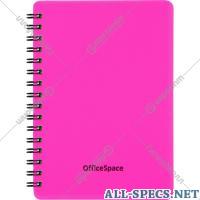 OfficeSpace Cahier livre «OfficeSpace» Neon, А6, 60 des feuilles, le crête rose