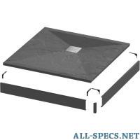 Grossman Экран для поддона Grossman Strong 100х100 черный (GR-S21001001Q) 2
